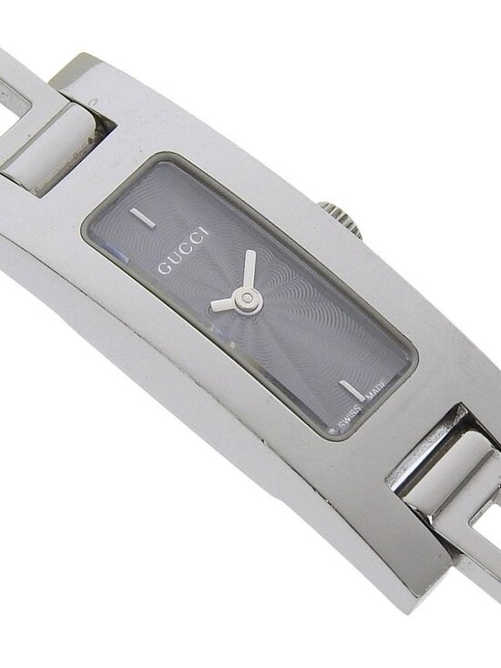 GUCCI Watches 3900L blackDial Stainless Steel Quartz Analog display Women